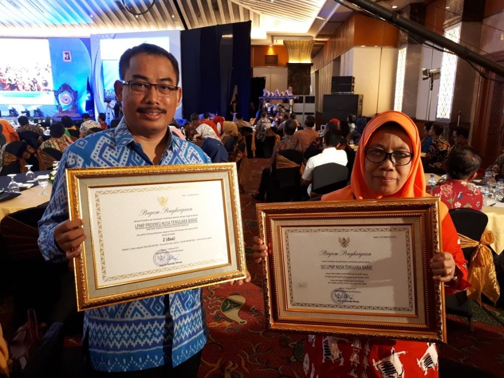 Penghargaan MENDIKBUD untuk LPMP NTB