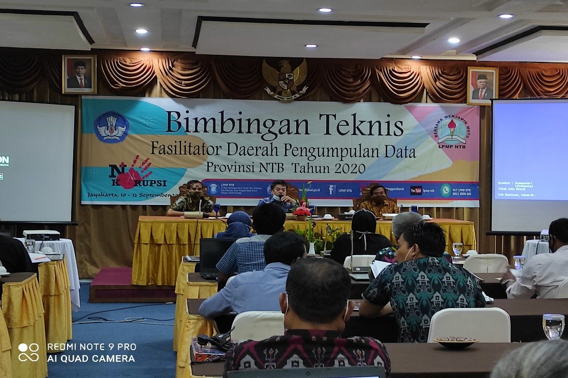 Bimtek Fasilitator Pengumpulan Data: Meningkatkan sinergisitas Dinas Pendidikan, Sekolah dan LPMP dalam Pemetaan Mutu Sekolah di Provinsi NTB