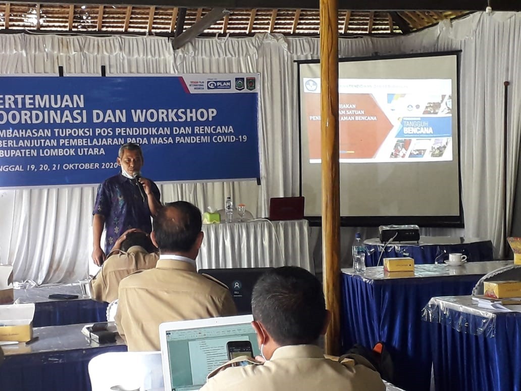 Plan International  Pos Pendidikan Kabupten Lombok Utara  LPMP NTB menyusun Panduan Pembelajaran Jarak Jauh