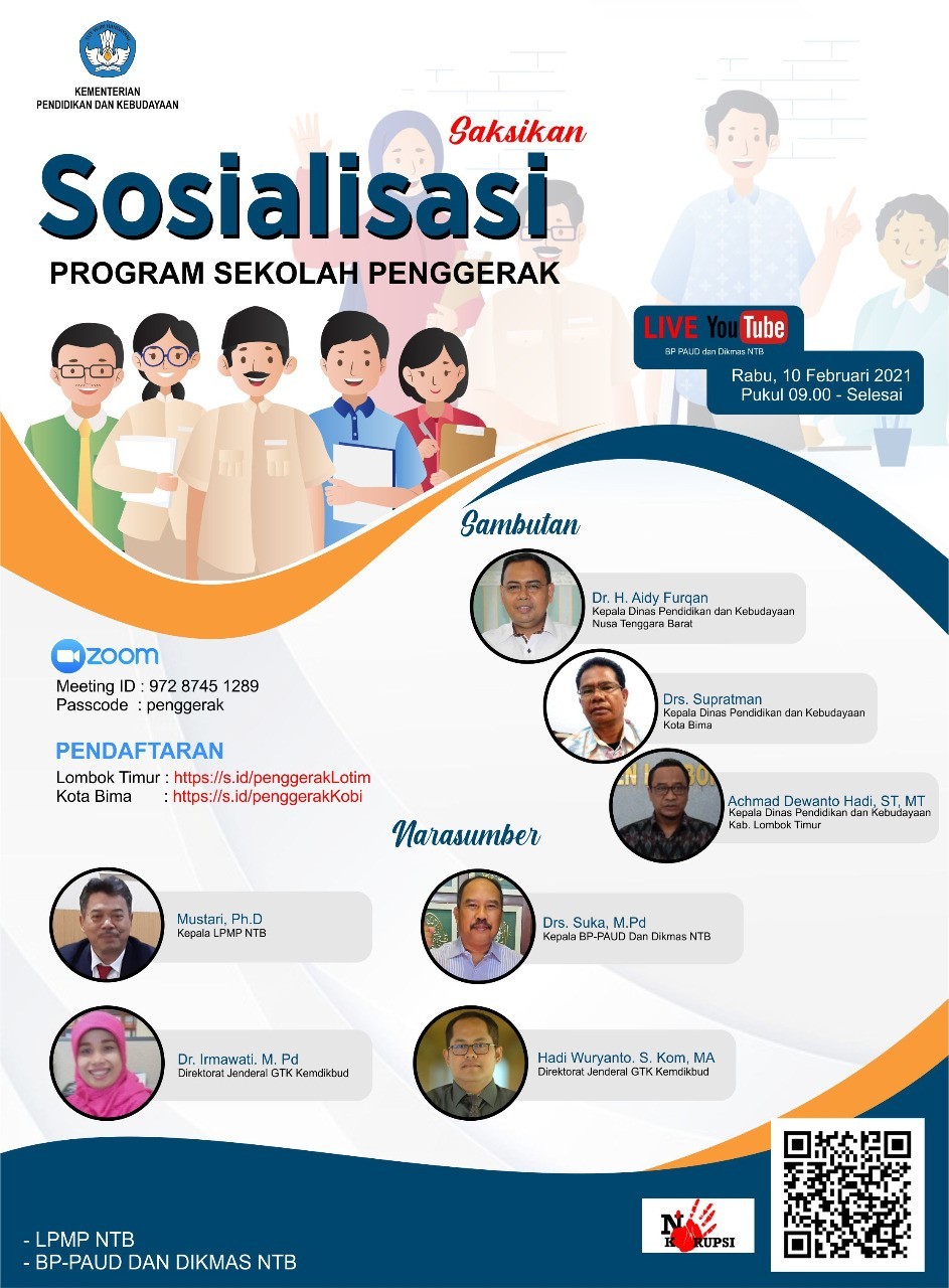 UPT KEMENDIKBUD SELENGGARAKAN WEBINAR PROGRAM SEKOLAH PENGGERAK