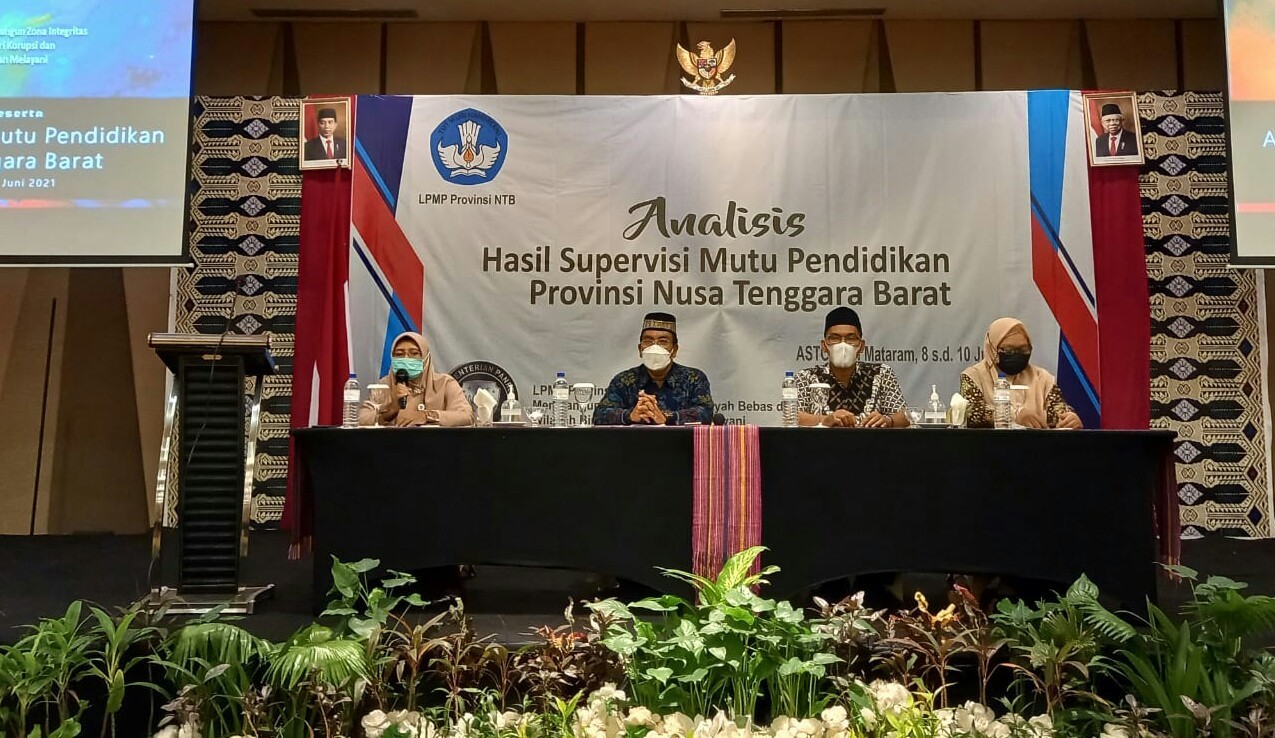 LPMP PROVINSI NTB LAKSANAKAN ANALISIS HASIL SUPERVISI MUTU PENDIDIKAN