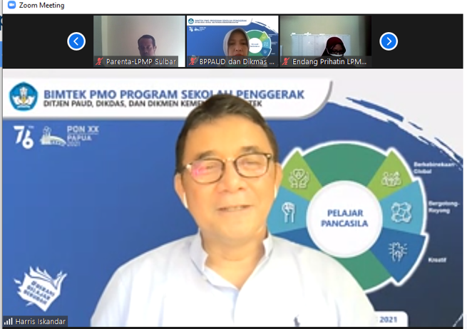 LPMP NTB dampingi 7 UPT Kemdikbudristek dalam Bimtek Project Management Office (PMO) Program Sekolah Penggerak