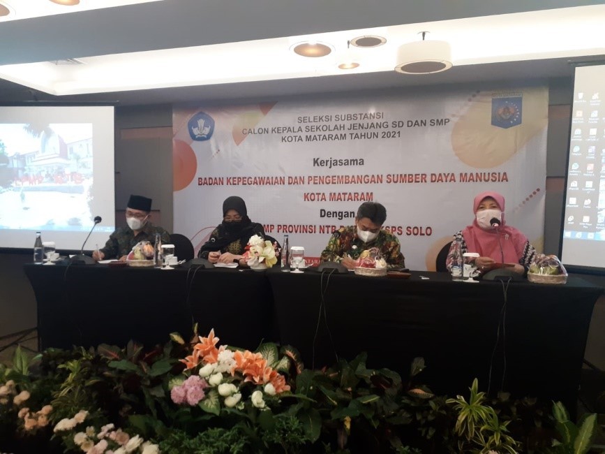 PEMBUKAAN  SELEKSI  SUBSTANSI  BAKAL CALON  KEPALA  SEKOLAH  KOTA  MATARAM