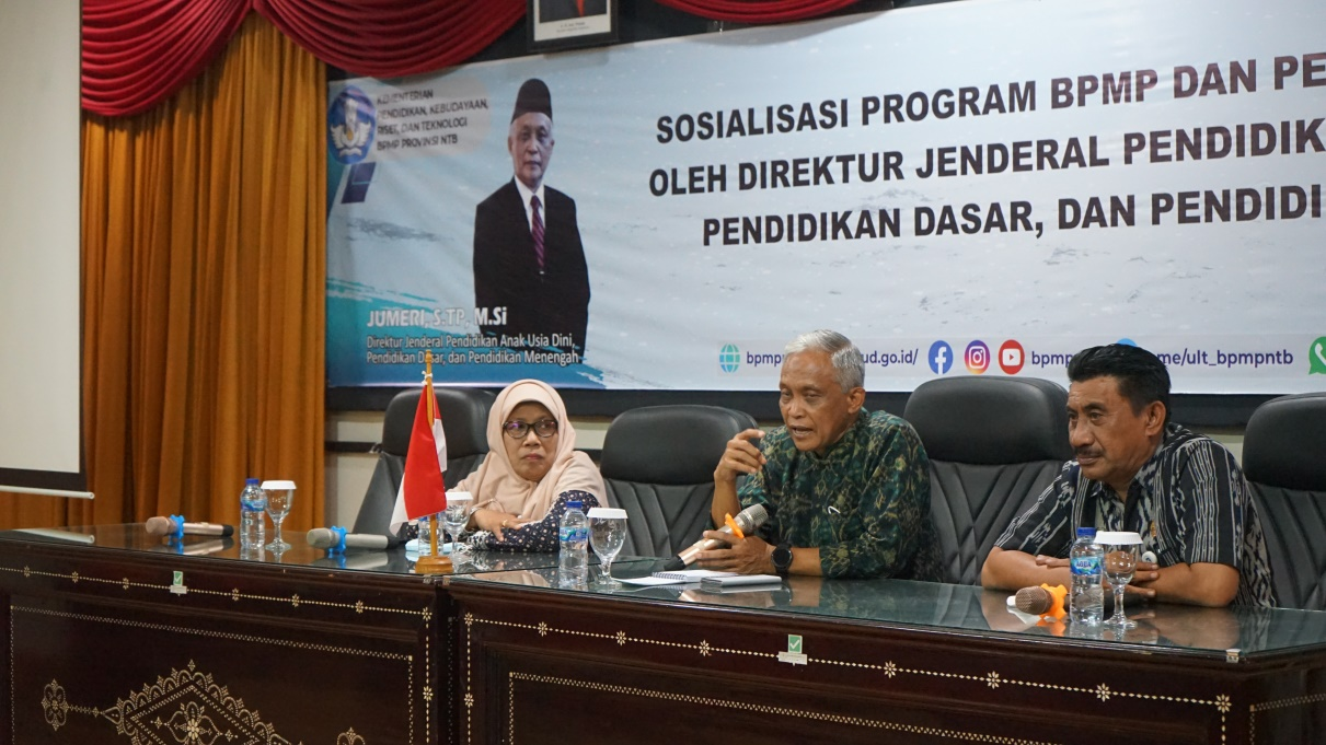 Kepala BPMP NTB Menyambut Kunjungan Dirjen PAUD Dikdasmen