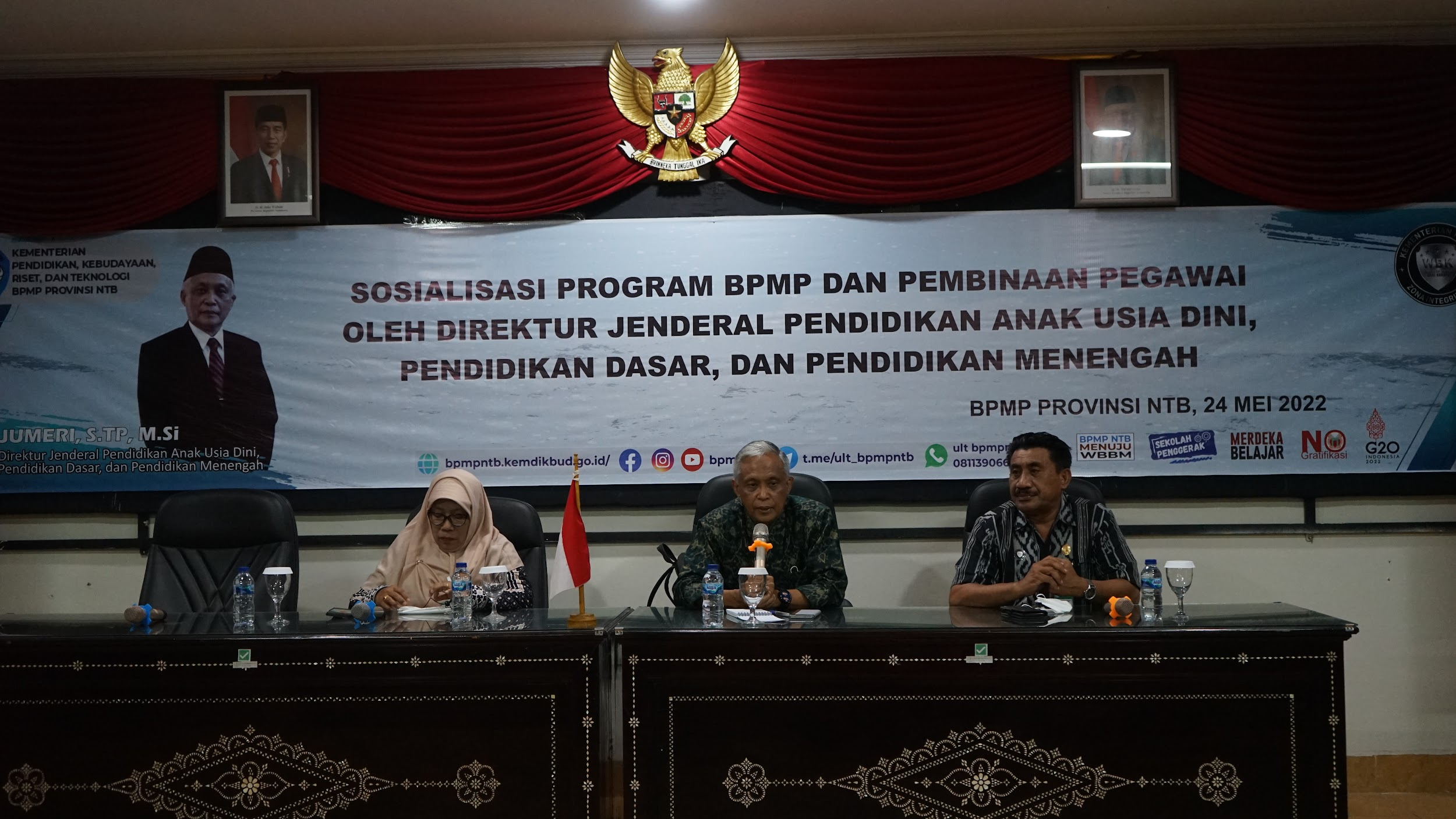 Demi Tingkatkan Kinerja, BPMP Provinsi NTB Selenggarakan Sosialisasi Program BPMP Dan Pembinaan Pegawai