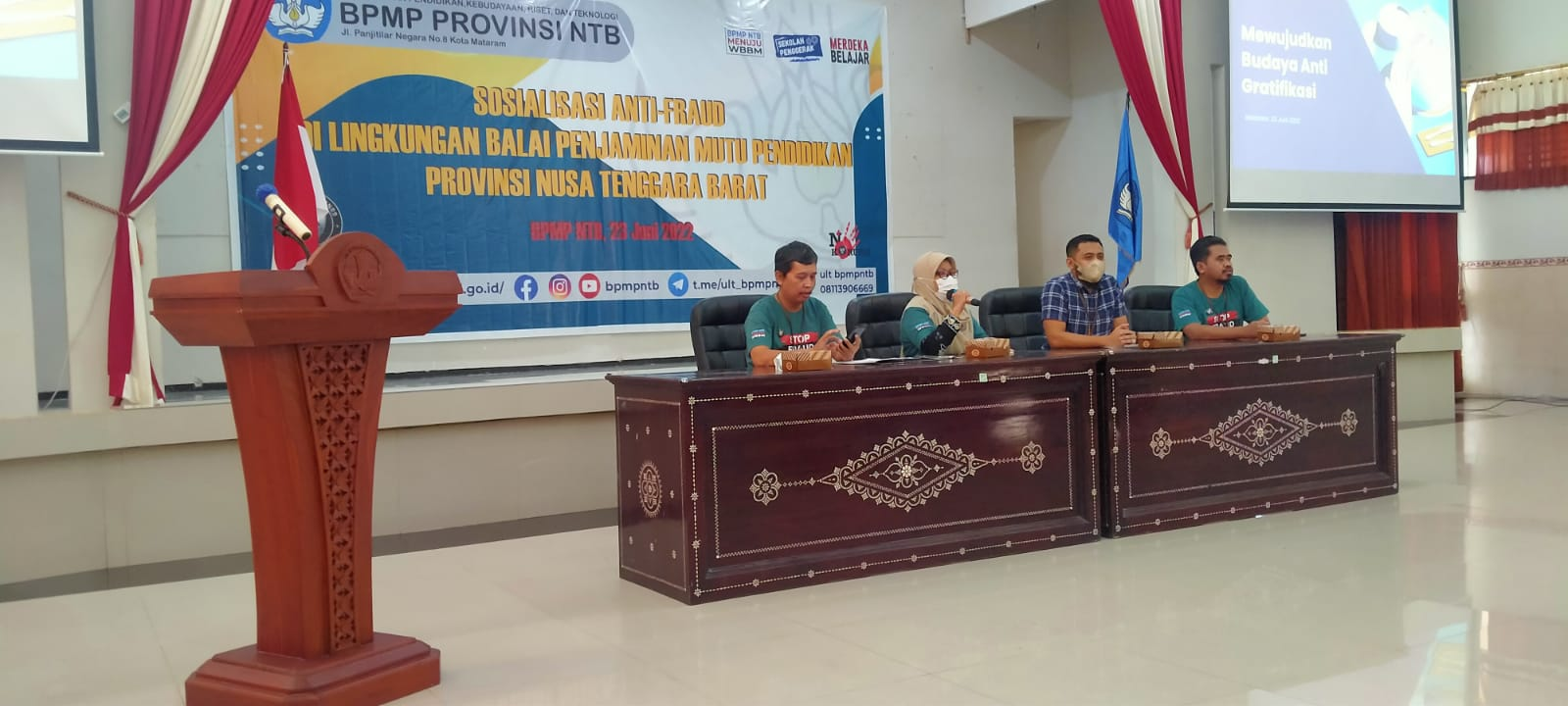 Cegah Penyimpangan, BPMP NTB Selenggarakan Sosialisasi Anti-Fraud
