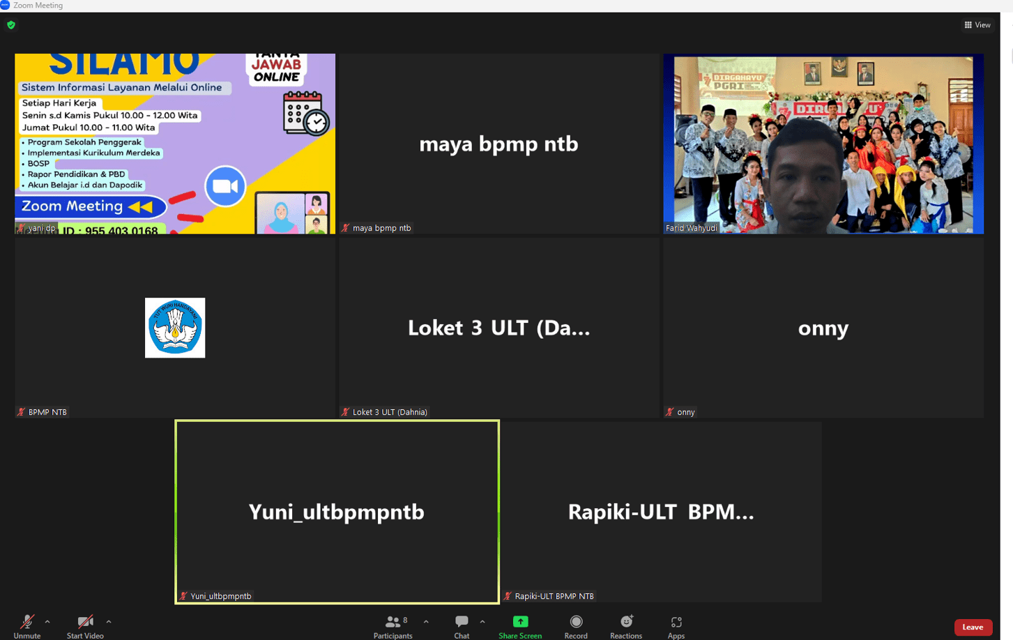 ULT BPMP NTB Buka Silamo-Tajo Setiap Hari Kerja