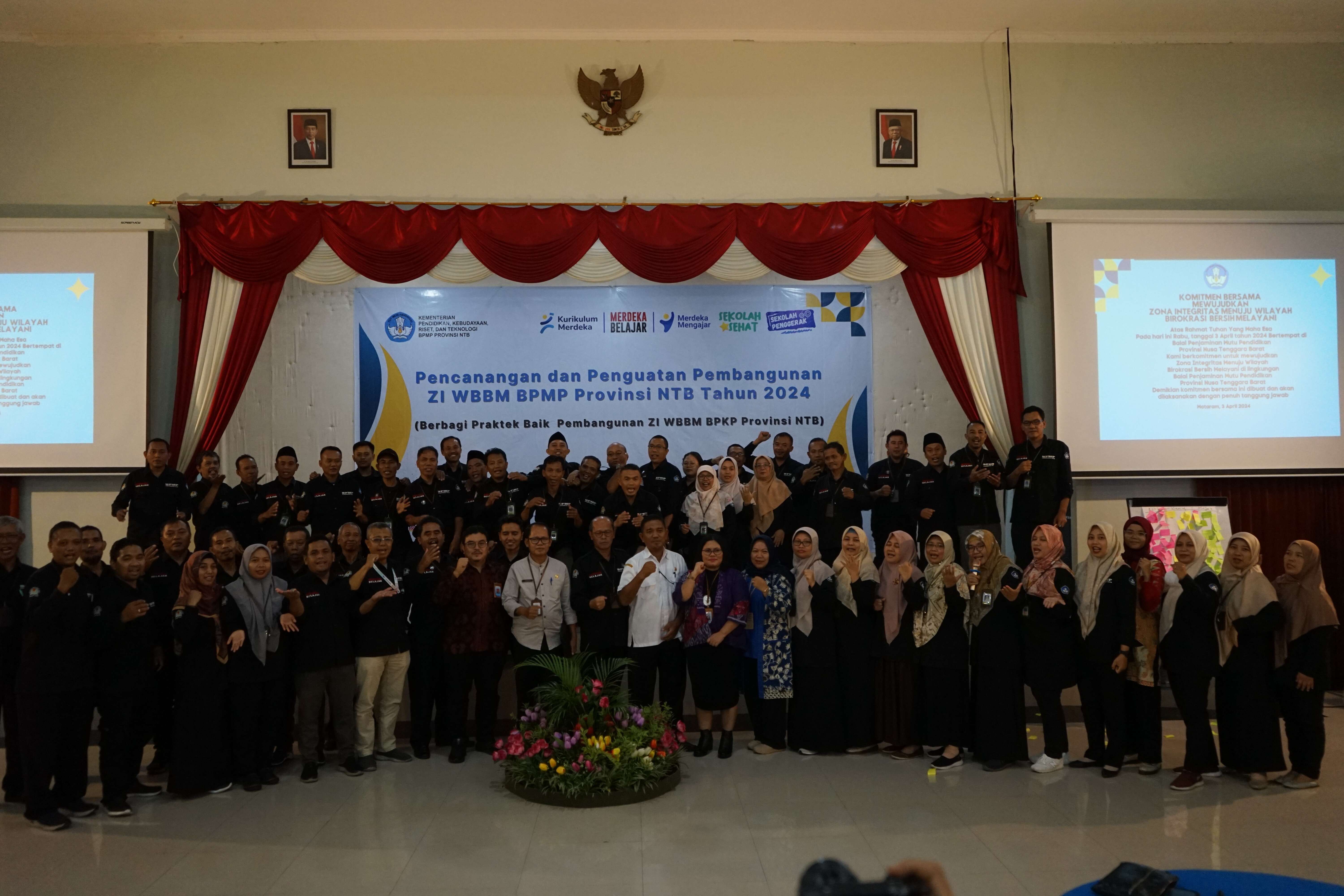 BPMP NTB Menggelar Acara Pencanangan dan Penguatan Pembangunan ZI WBBM 2024: Komitmen Menuju Pelayanan Pendidikan Berkualitas