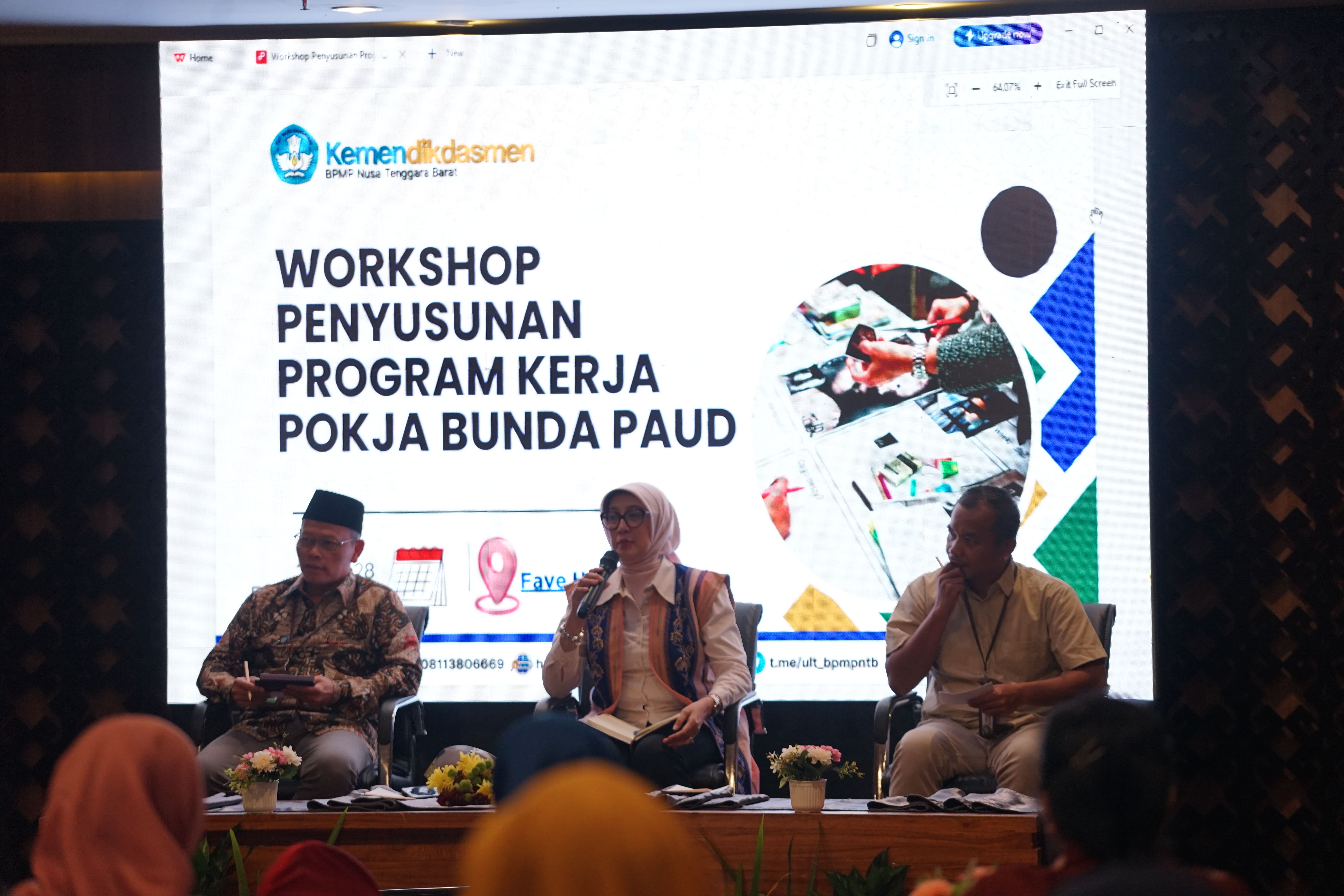 WORKSHOP PENYUSUNAN PROGRAM KERJA POKJA BUNDA PAUD