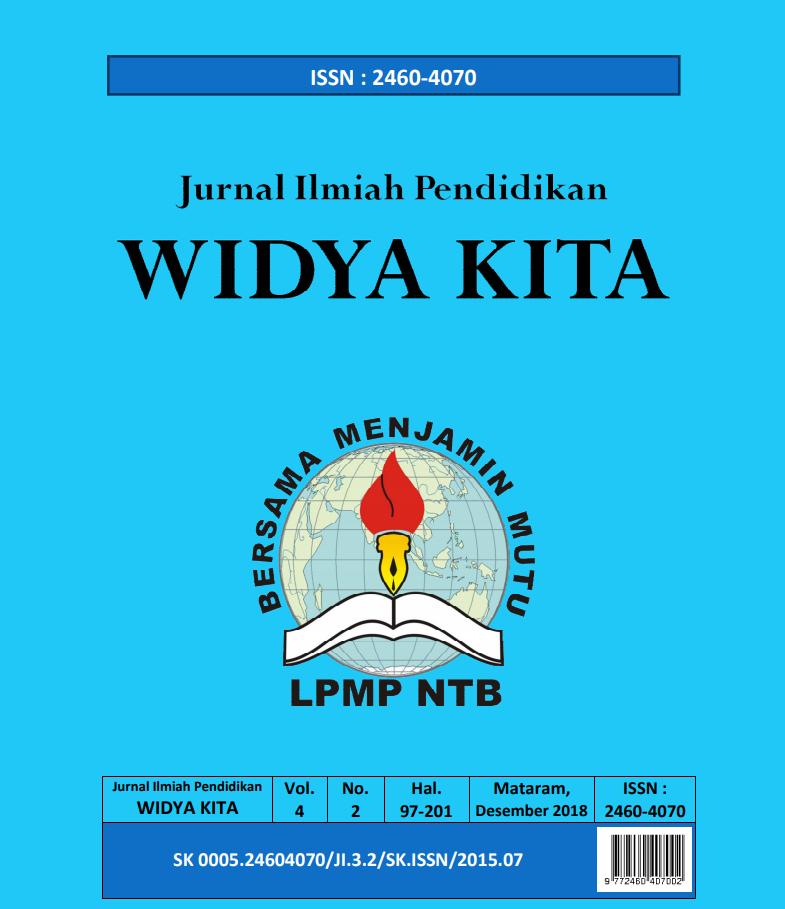 Jurnal Ilmiah Widya Kita Vol. 4 No. 2