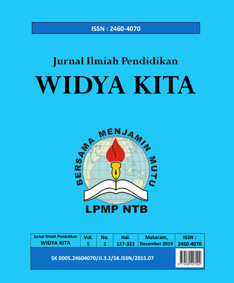 Jurnal Ilmiah Widya Kita Vol. 5 No. 2