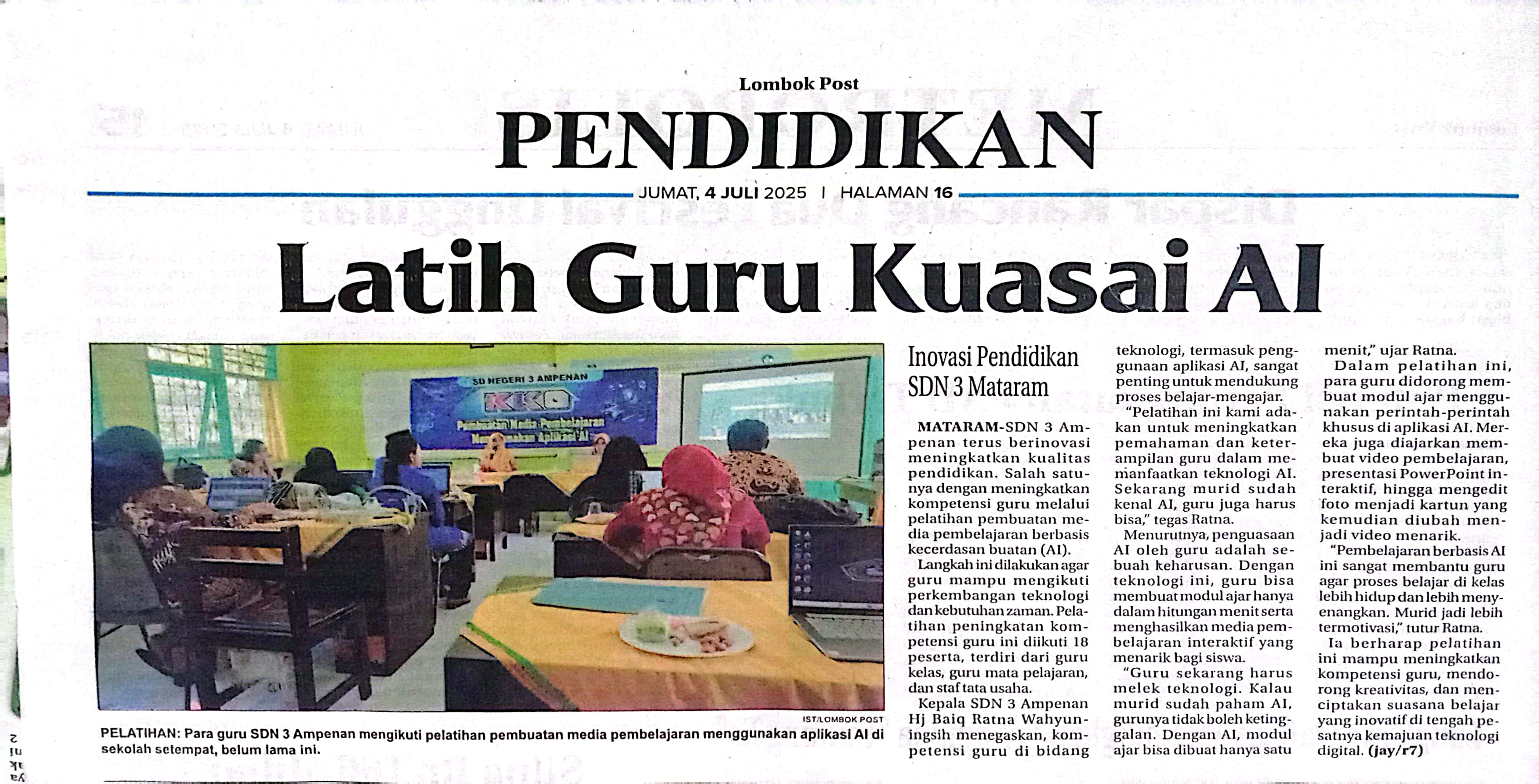 LATIH GURU KUASAI AI