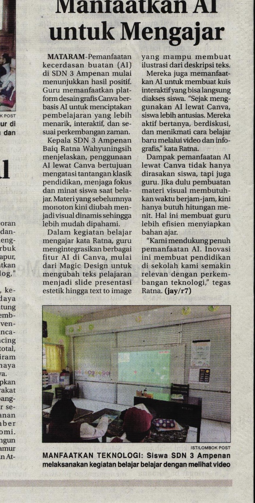MANFAATKAN AI UNTUK MENGAJAR