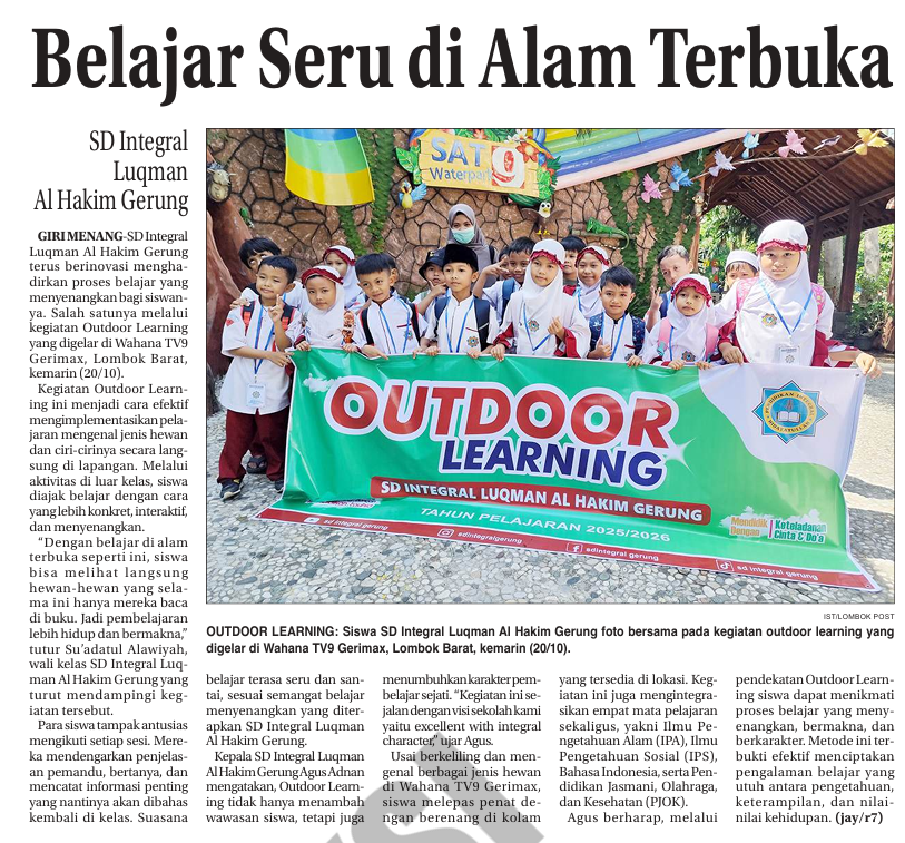 BELAJAR SERU DI ALAM TERBUKA
