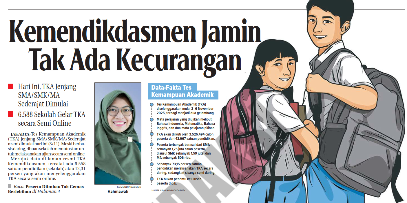 Kemendikdasmen Jamin Tak Ada Kecurangan