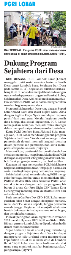 Dukung Program Sejahtera dari Desa
