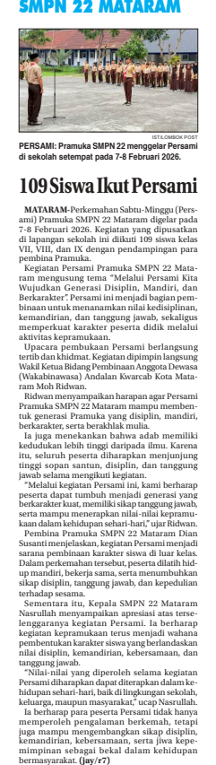 109 Siswa Ikut Persami