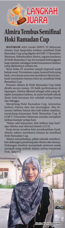 Almira Tembus Semifinal Hoki Ramadan Cup