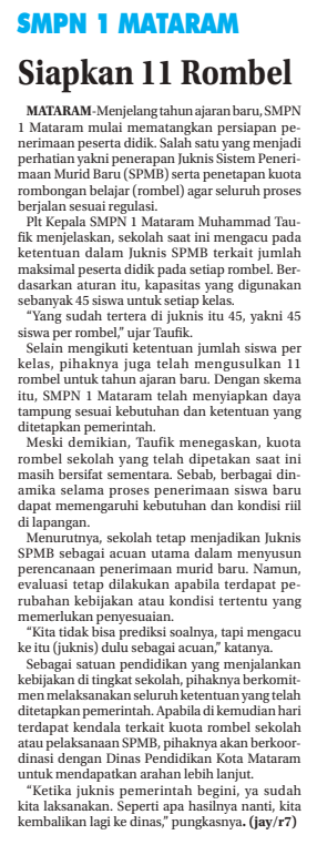 Siapkan 11 Rombel