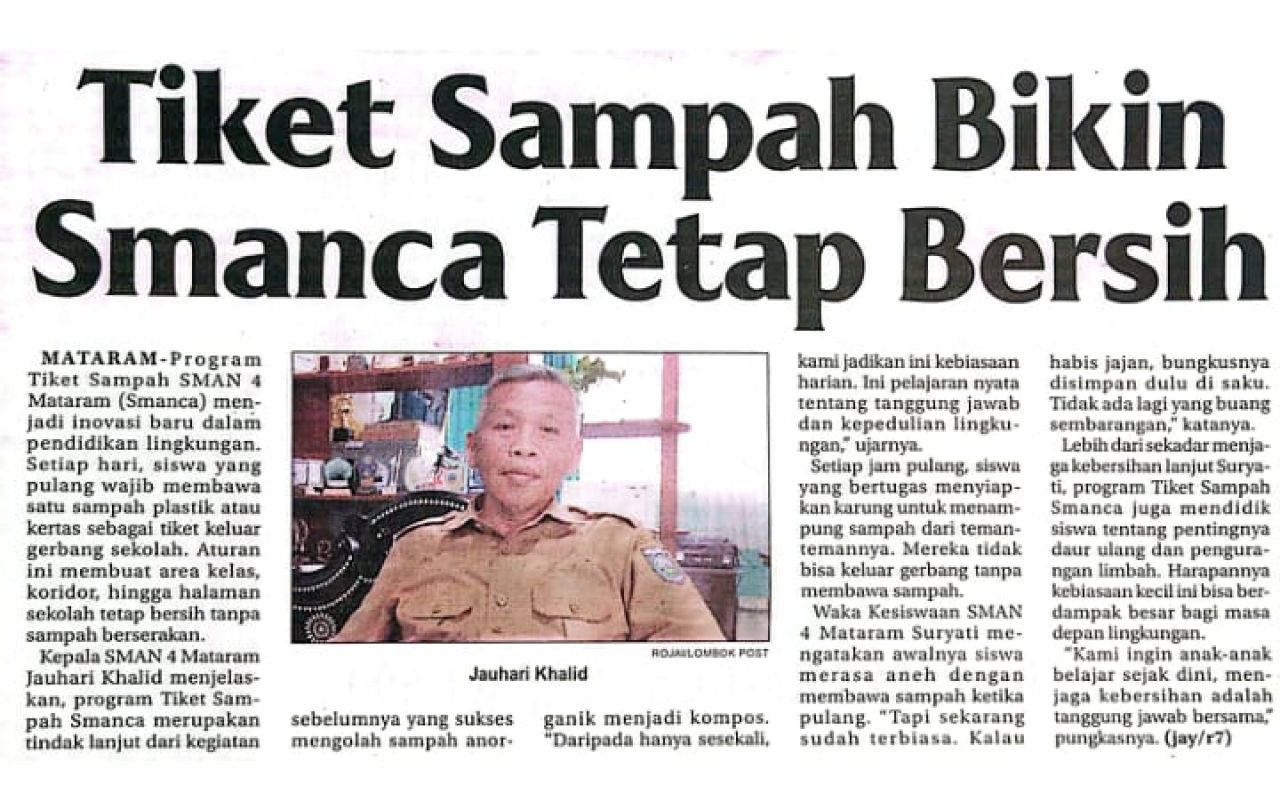TIKET SAMPAH BIKIN SMANCA TETAP BERSIH