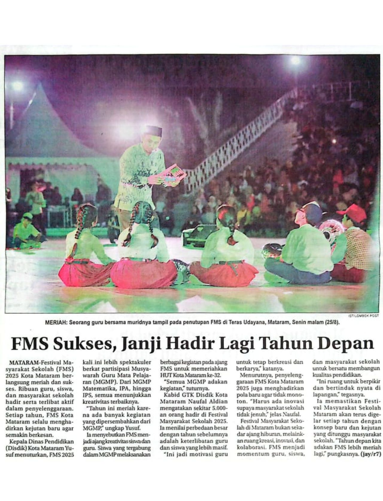 FMS SUKSES, JANJI HADIR LAGI TAHUN DEPAN