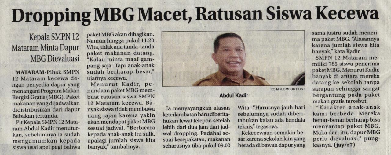 DROPPING MBG MACET,RATUSAN SISWA KECEWA