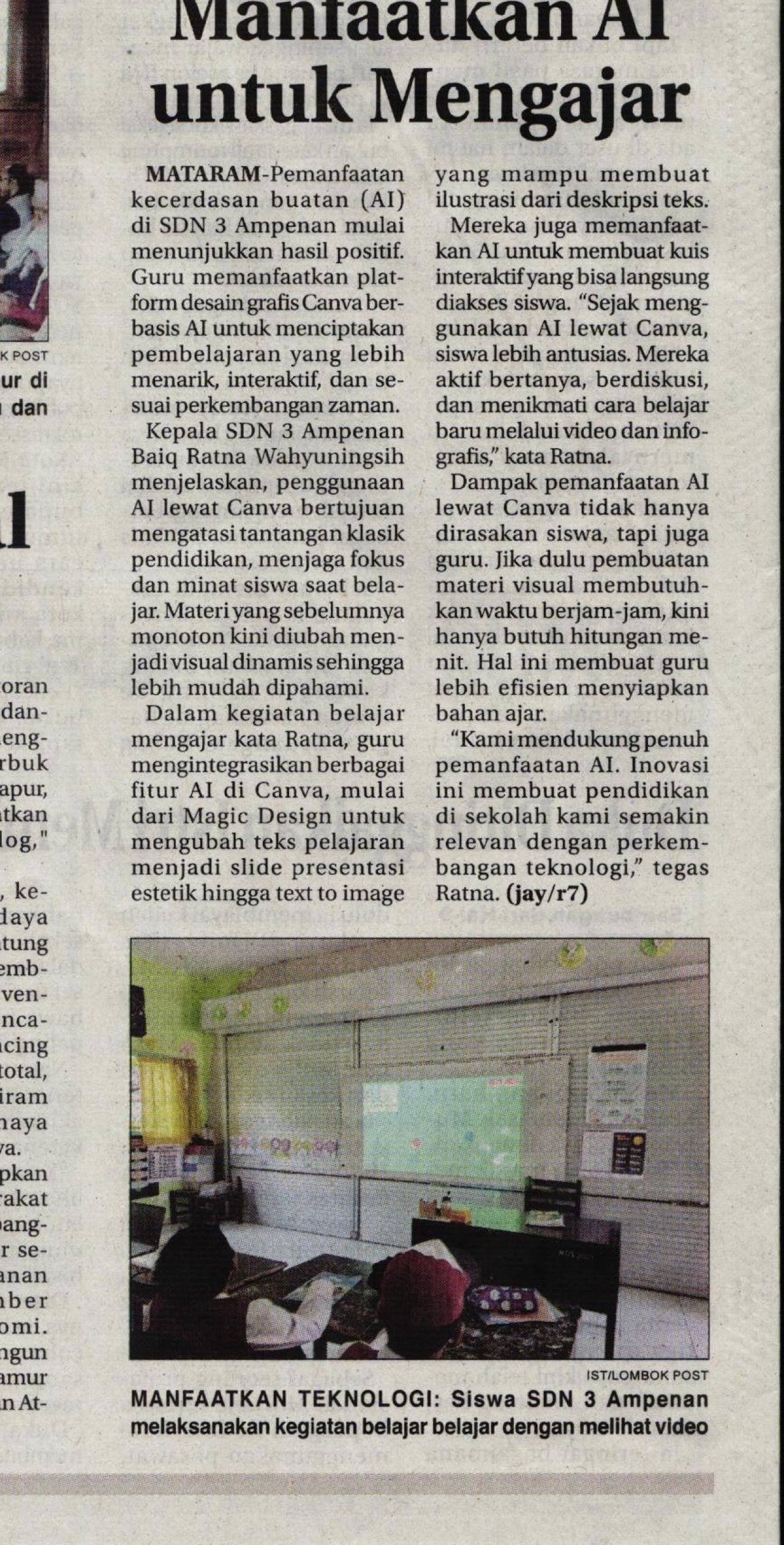 MANFAATKAN AI UNTUK MENGAJAR