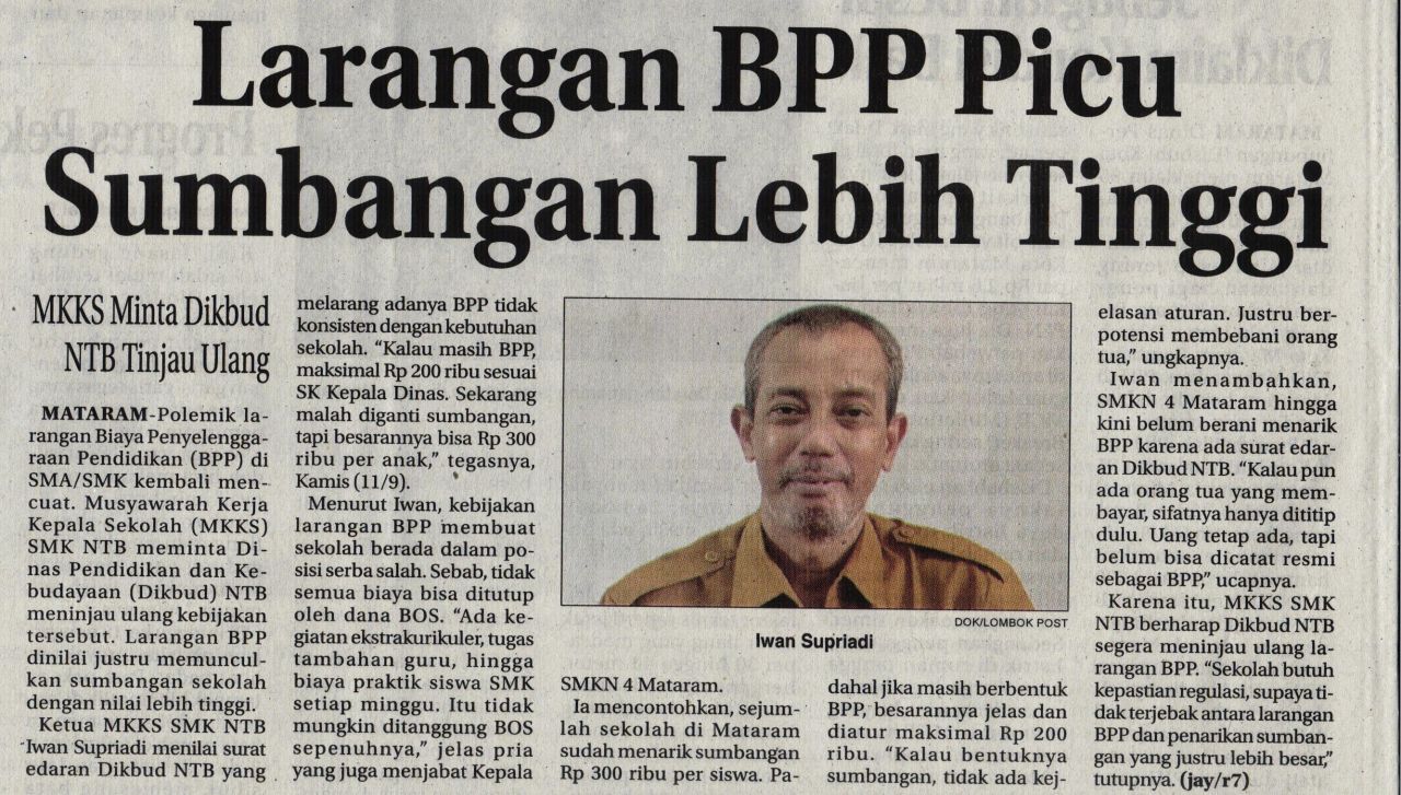 LARANGAN BPP PICU SUMBANGAN LEBIH TINGGI