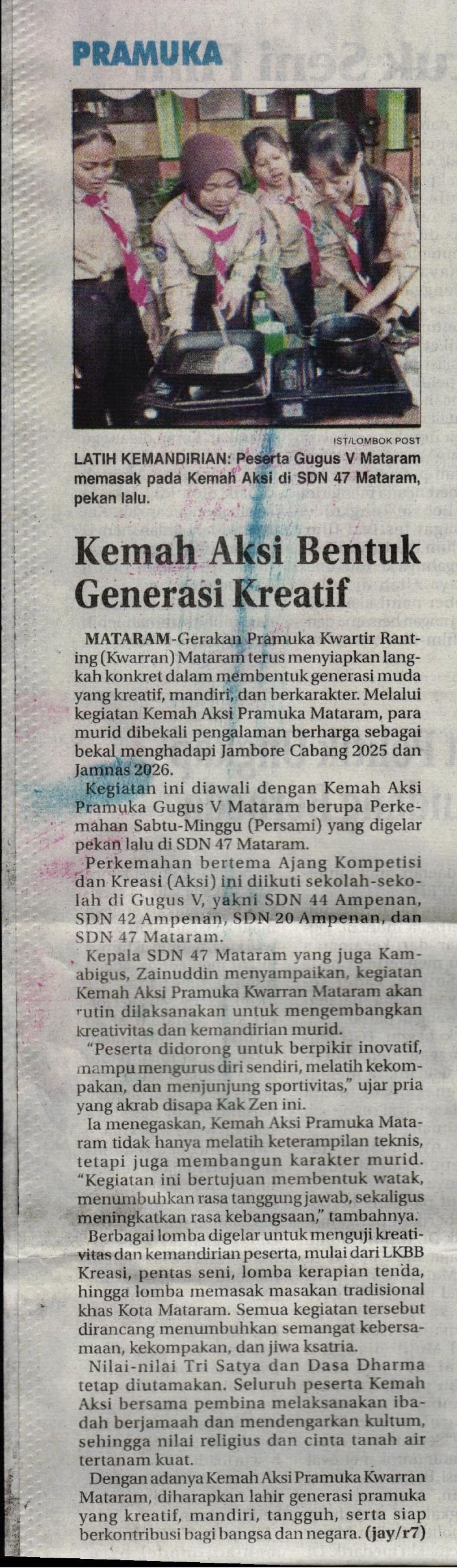 KEMAH AKSI BENTUK GENERASI KREATIF