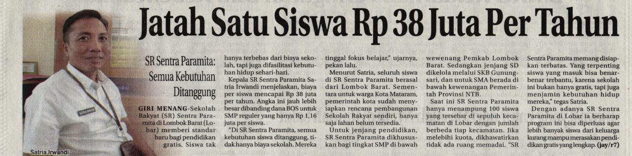 JATAH SATU SISWA RP 38JT PERTAHUN