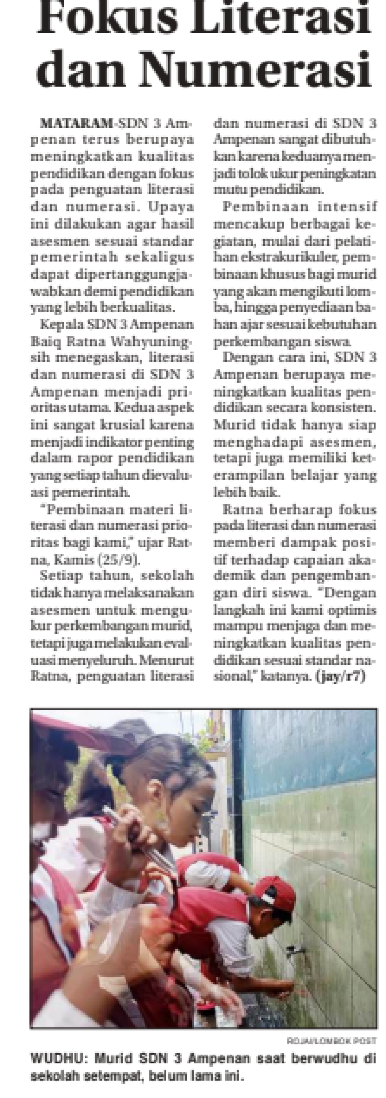 FOKUS LITERASI DAN NUMERASI