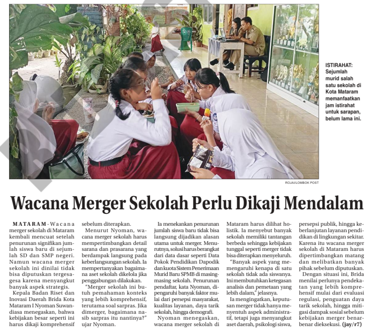 Wacana Merger Sekolah Perlu di Kaji Mendalam