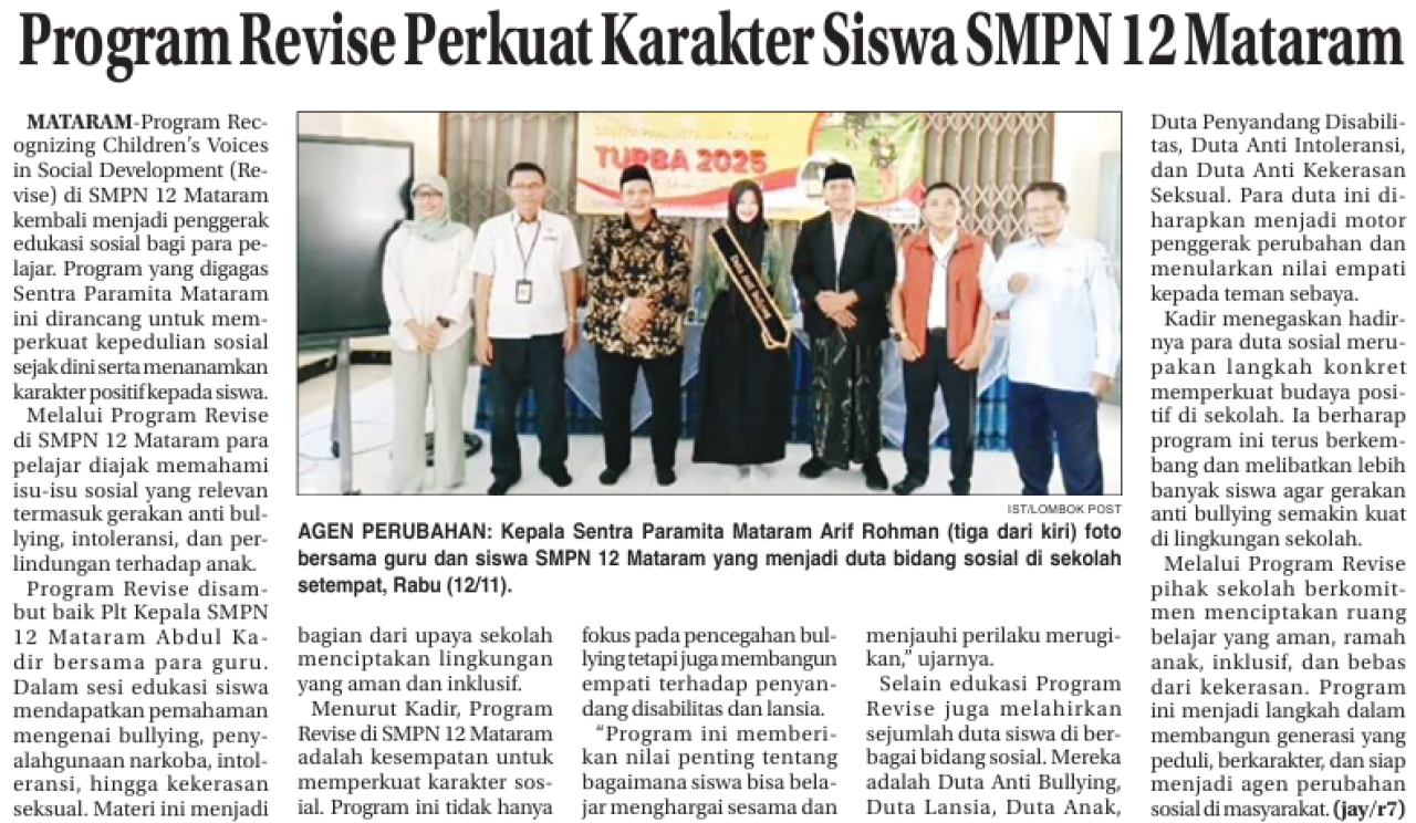 Program Revise Perkuat Karakter Siswa