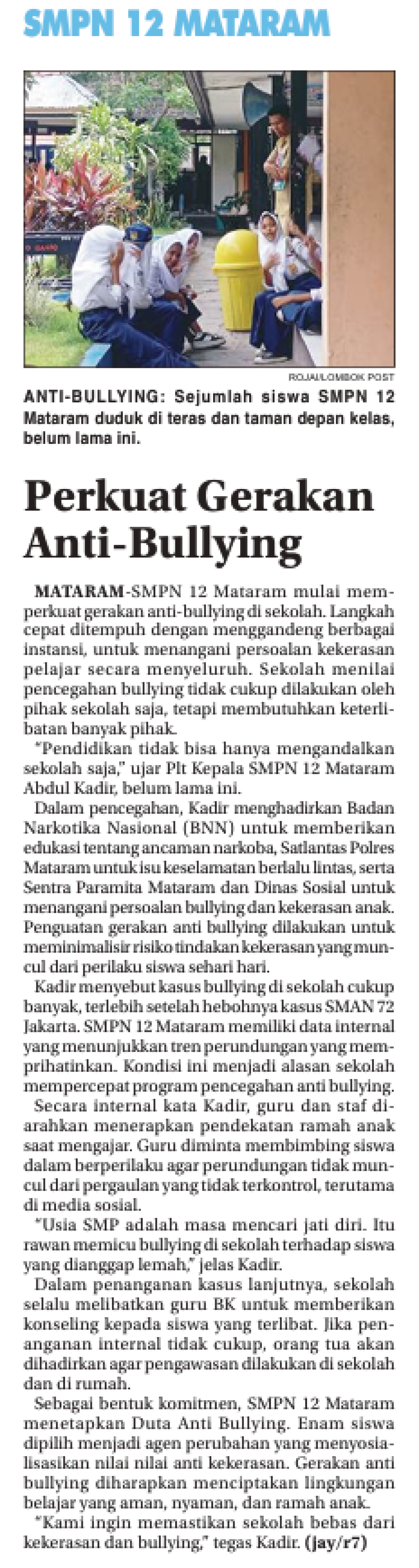 Perkuat Gerakan Anti-Bullying