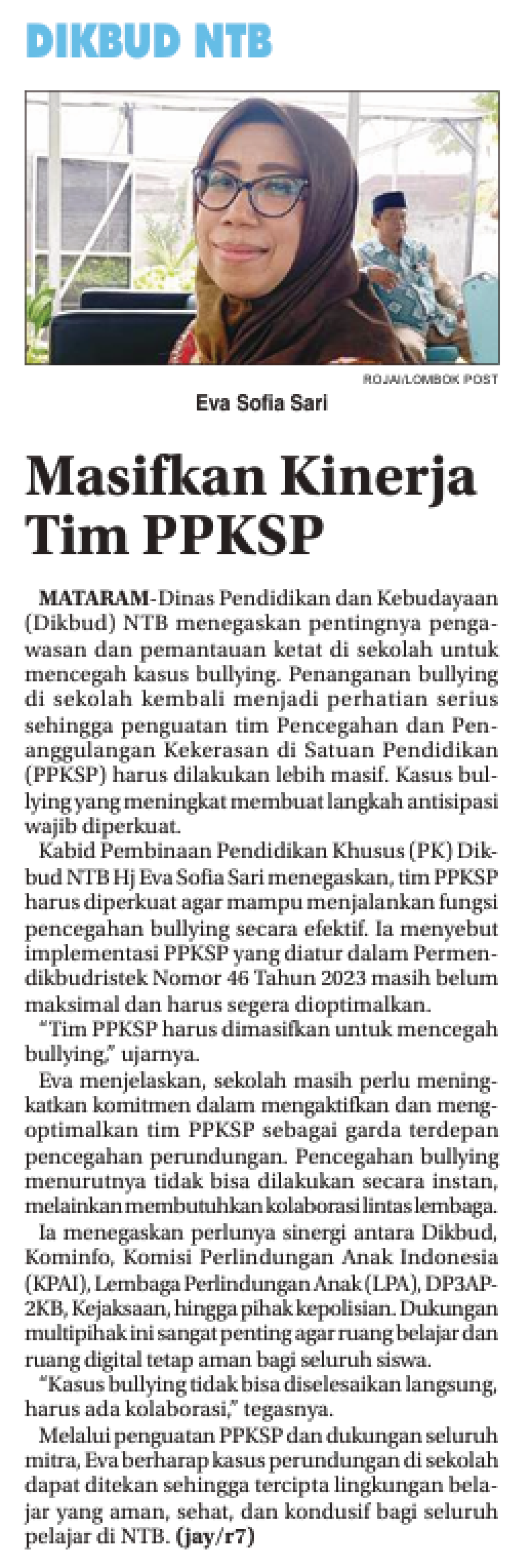 Masifkan Kinerja Tim PPKSP