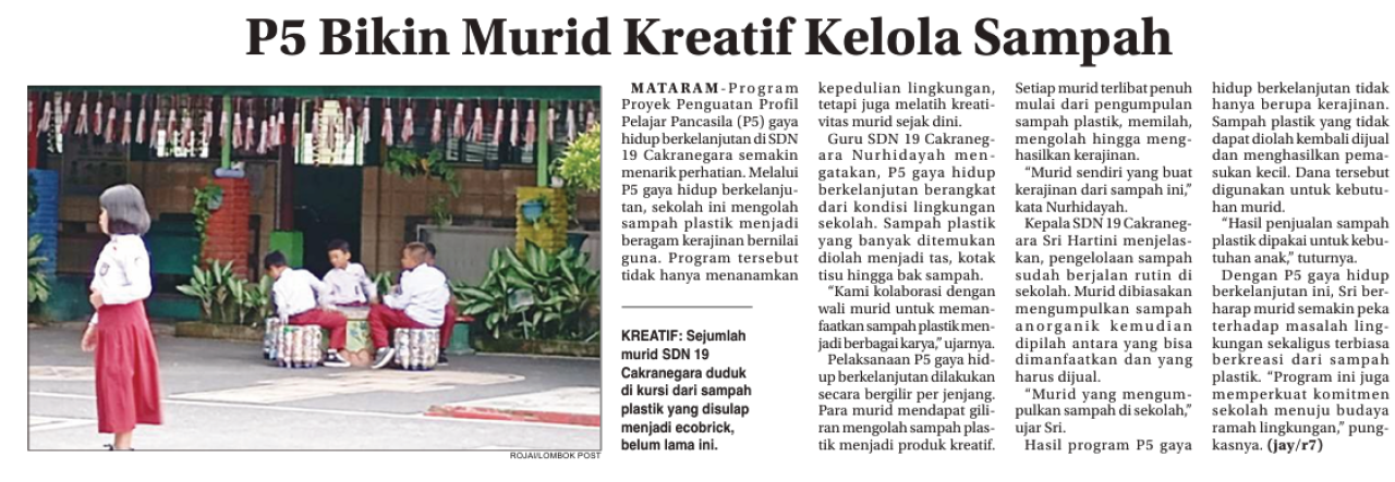 P5 Bikin Murid Kreatif Kelola Sampah