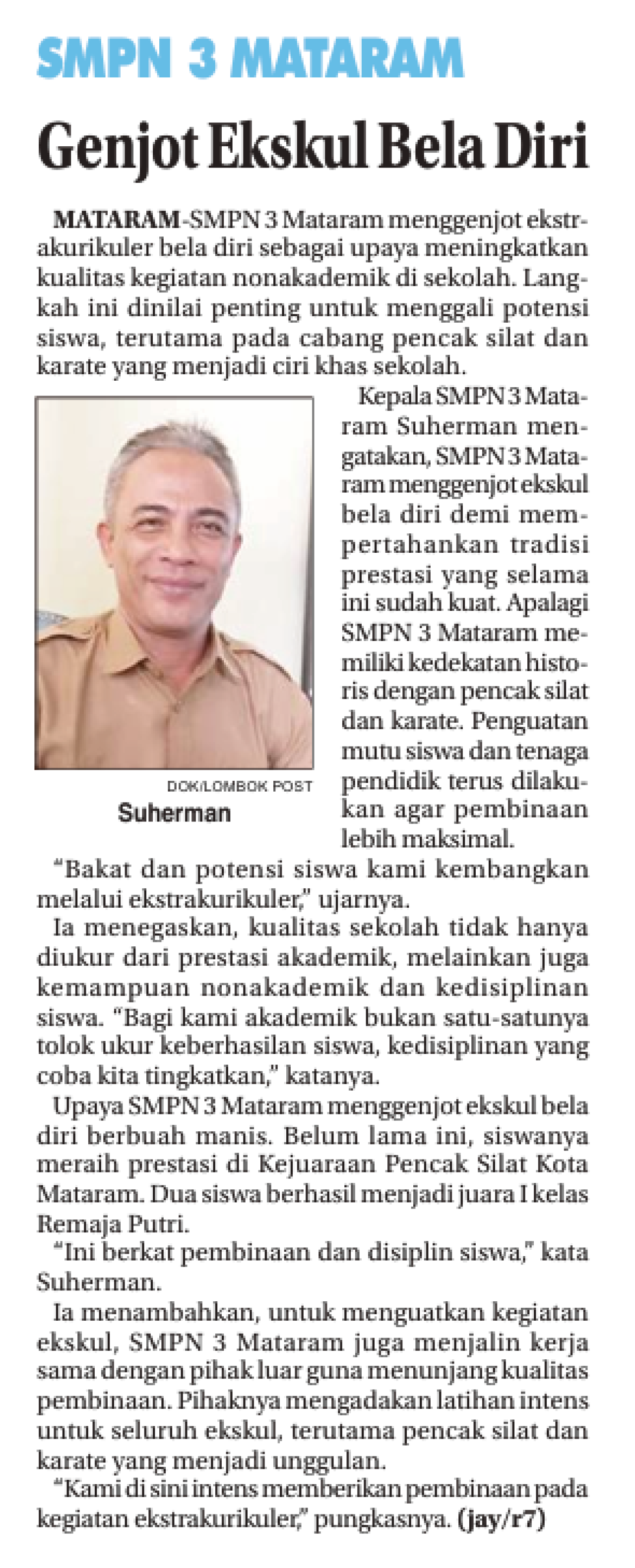 Genjot Ekskul  Bela Diri