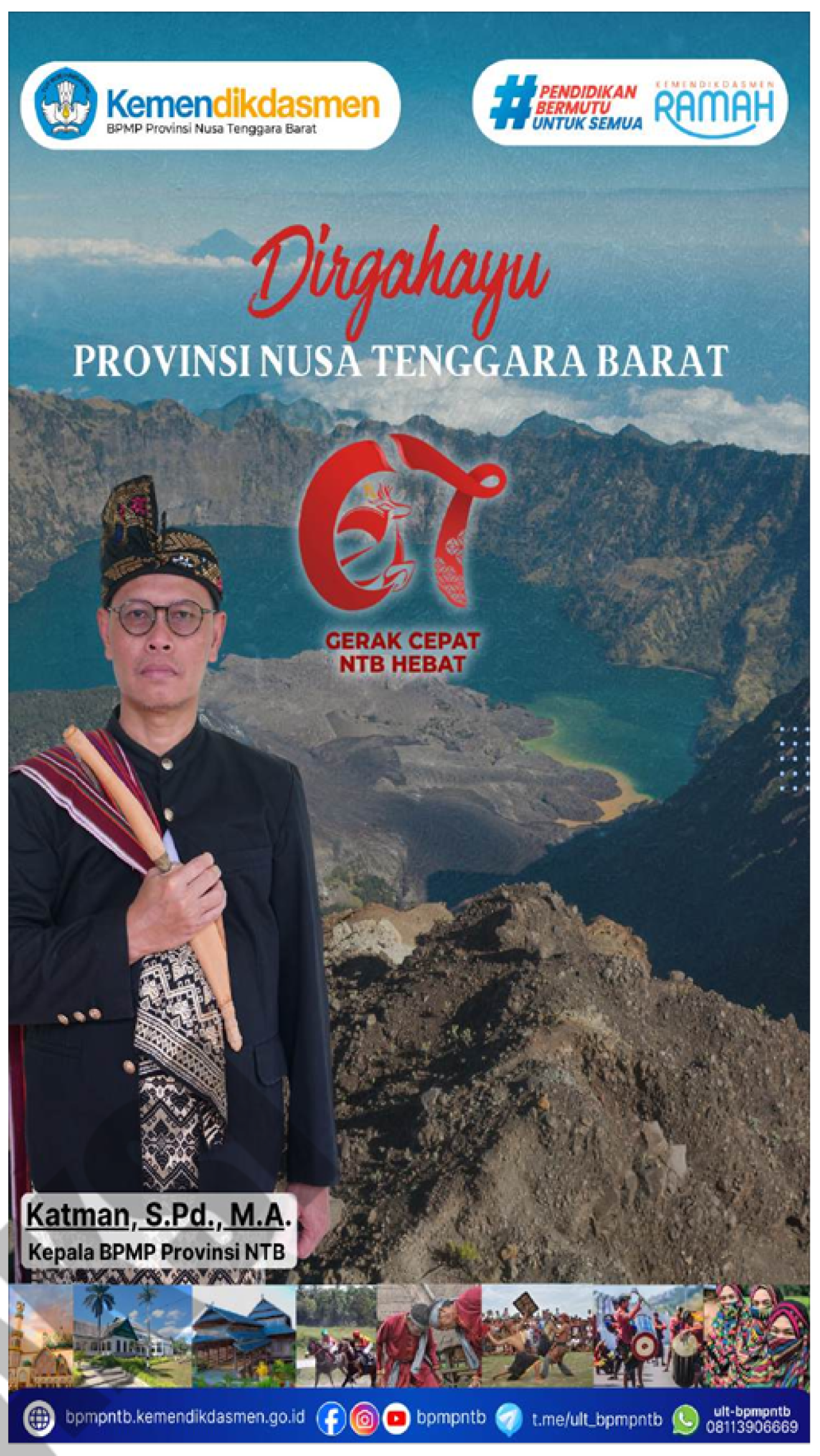 Dirgahayu Provinsi NTB Ke-67 Tahun