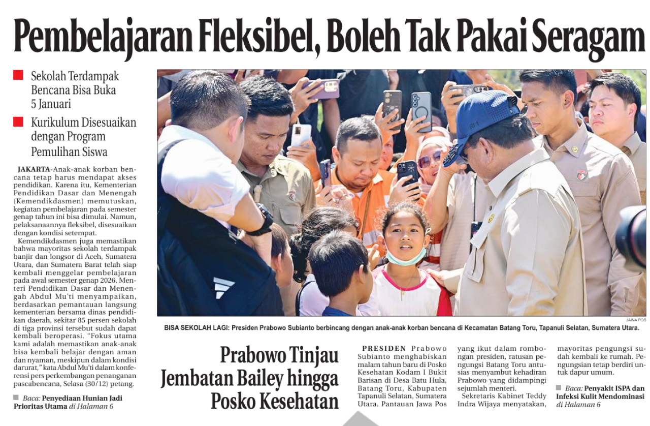 Pembelajaran Fleksibel, Boleh Tak Pakai Seragam
