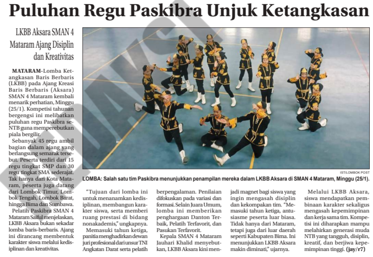 Puluhan Regu Paskibra Unjuk Ketangkasan