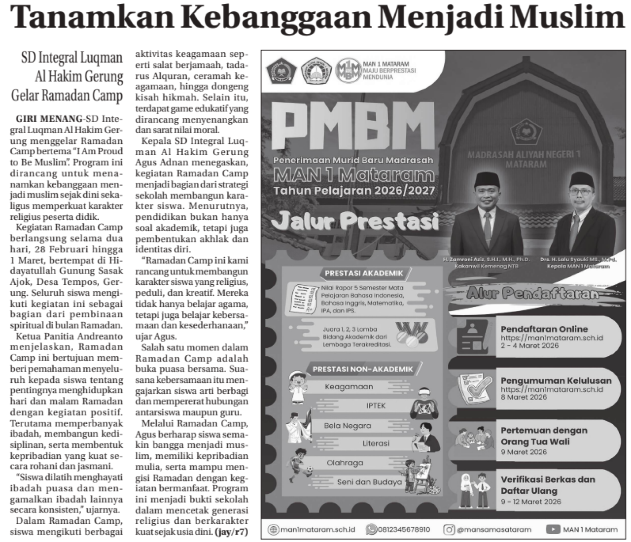 Tanamkan Kebanggaan Menjadi Muslim