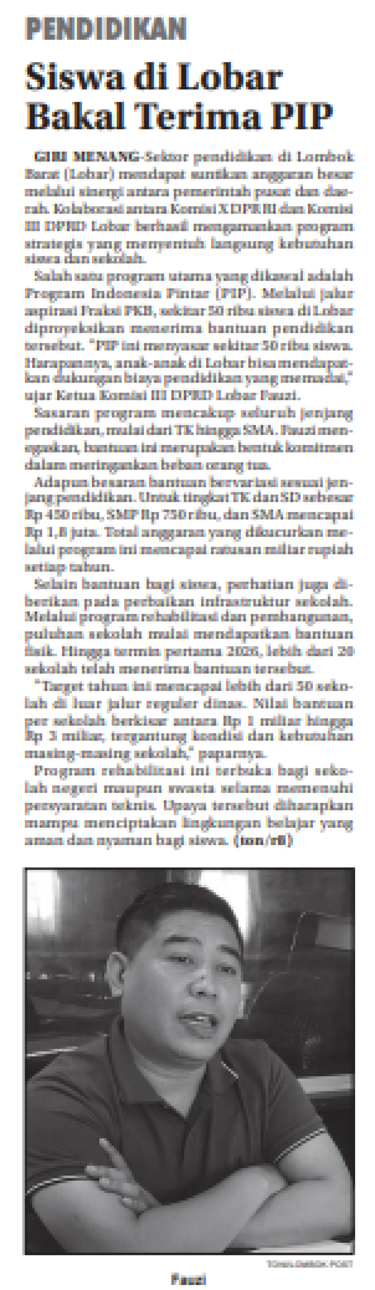 Siswa di Lobar Bakal Terima PIP