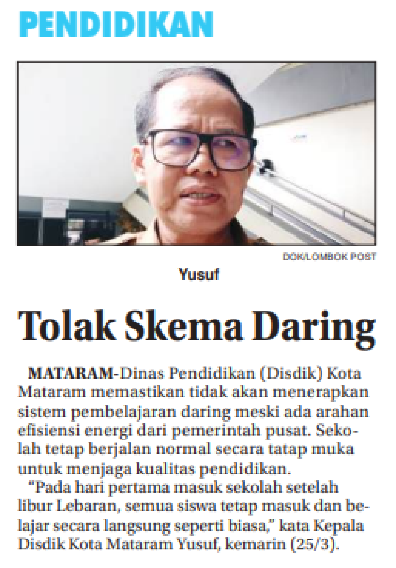 Tolak Skema Daring
