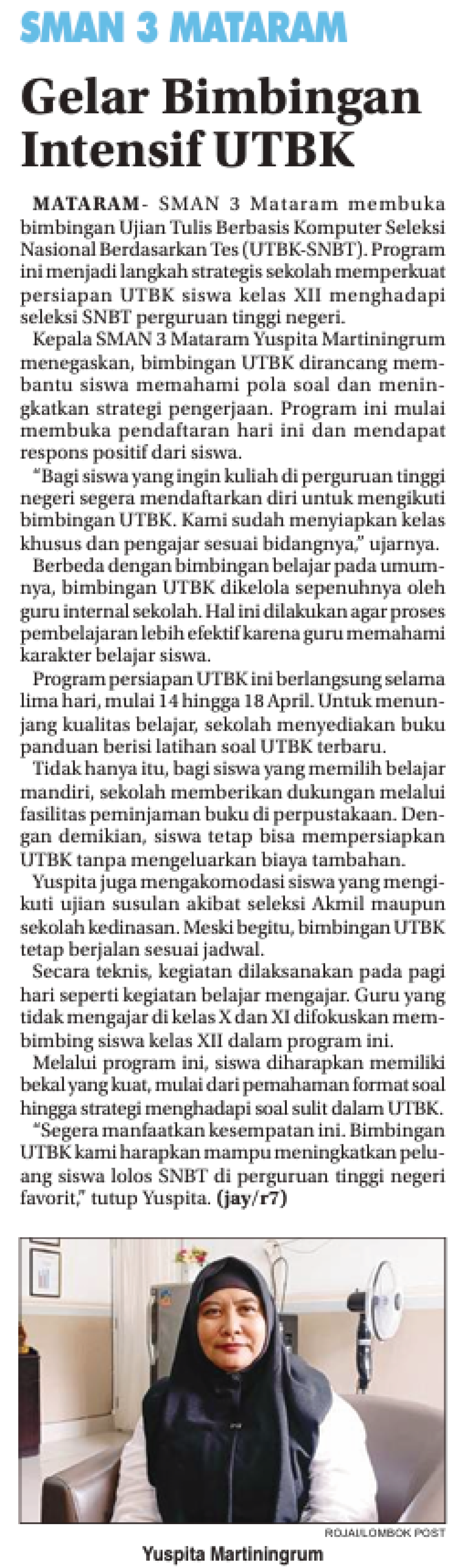 Gelar Bimbingan Intensif UTBK
