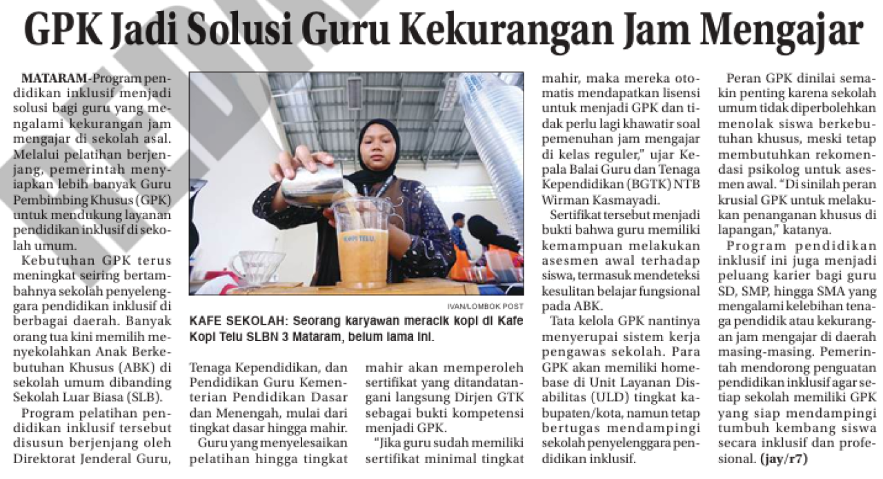 GPK Jadi Solusi Guru Kekurangan Jam Mengajar