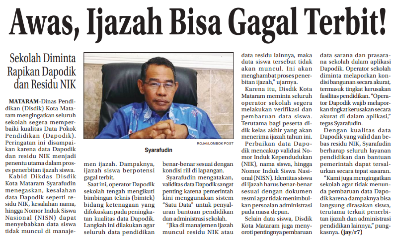 Awas, Ijazah Bisa Gagal Terbit!