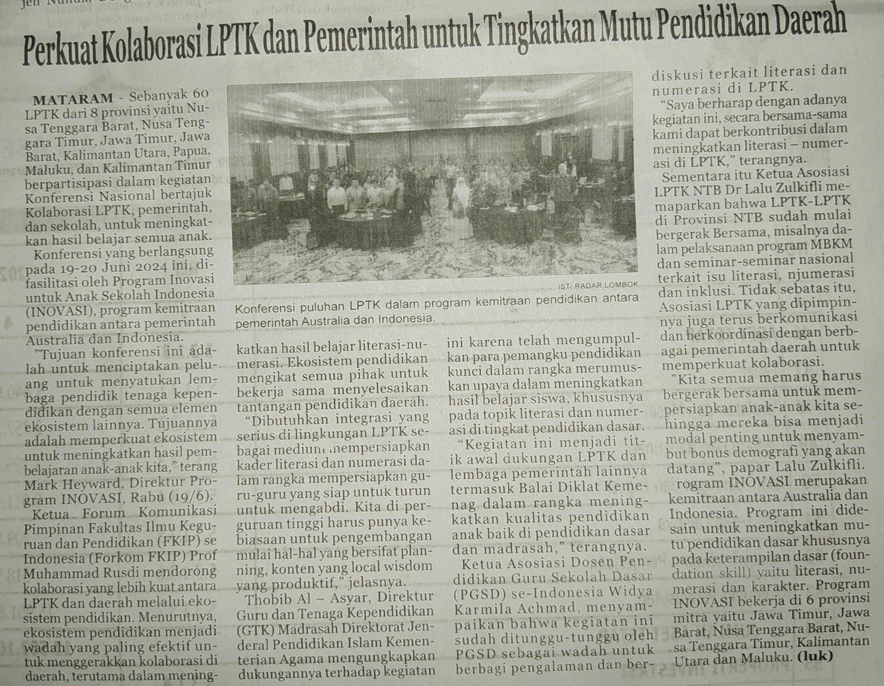 Perkuat Kolaborasi LPTK dan Pemerintah untuk Tingkatkan Mutu Pendidikan Daerah
