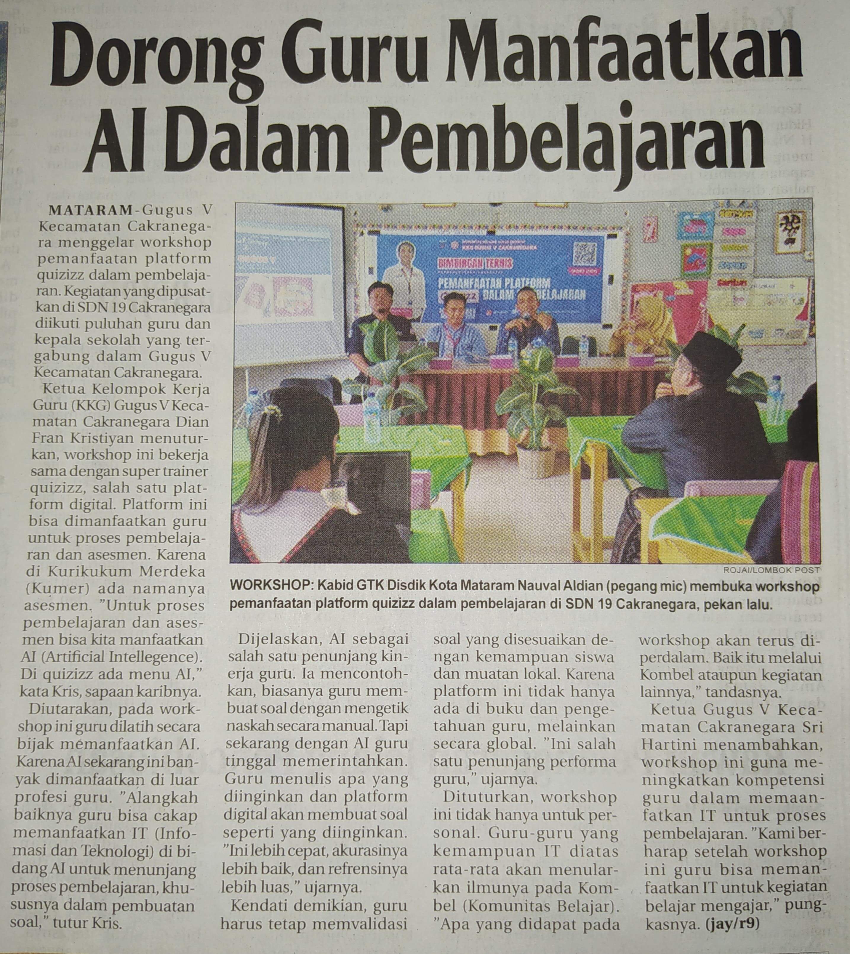 Dorong Guru Manfaatkan AI Dalam Pembelajaran