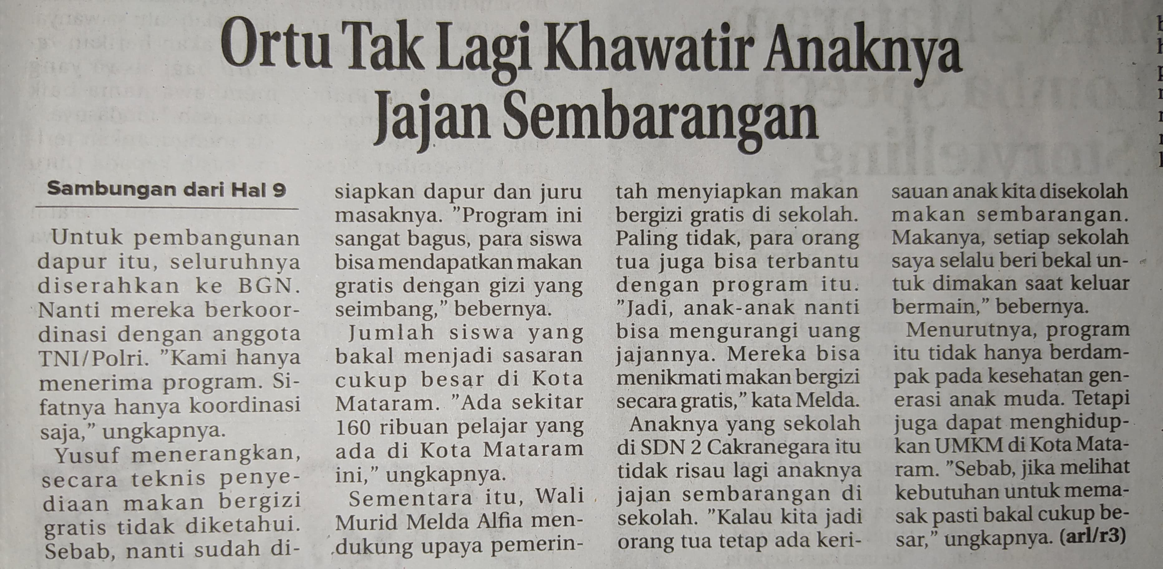 Ortu Tak Lagi Khawatir Anaknya Jajan Sembarangan