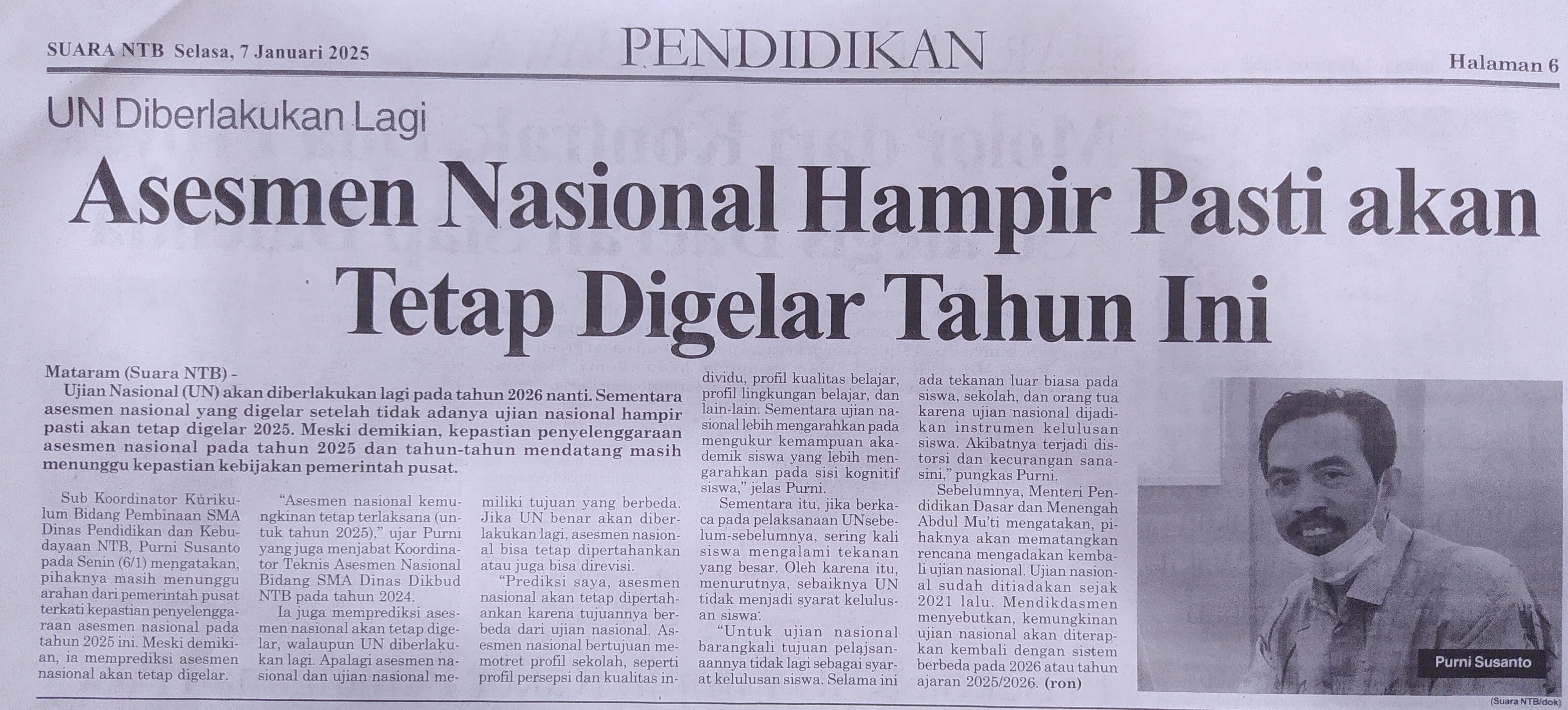 UN Diberlakukan Lagi, Asesmen Nasional Hampir Pasti Akan Tetap Digelar Tahun Ini